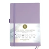 Pastel Mor Renkli 14x20 cm Boyutunda Lastikli Noktalı Defter