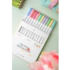 Pastel Renk 12 Renk Çift Uçlu Fosforlu Kalem Seti, Highlighter ve Fineliner