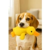 Peluş Ördek Şekilli Sesli Köpek Oyuncağı (Sarı)