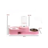 Pembe 1000 ml Kapasiteli Ayarlanabilir Çelik Mama ve Su Kabı Seti