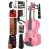 Pembe 3/4 Çocuk Kemanı Seti, 10-13 Yaş Arası