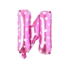 Pembe Kalpli N Harfi Folyo Balon - 16 İnç