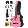 Pembe Renk Kesik Klasik Gitar 4/4 Yetişkin Boy Set