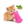 Pembe Renkli Sesli Peluş Kedi Oyuncağı, Yumuşak ve Dayanıklı