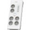 PHILIPS 6-lı SPN7060WA/62 900 Joules Akım Koruma Prizi Beyaz 4-USB/1-TYPEC
