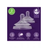 Philips Avent Doğal Tepkili 2li Biberon Emziği, 2 Numara, SCY962/02
