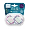 Philips Avent Ultra Air Gece Emziği 6-18 Ay, 2li Kız, SCF376/14