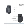Philips SPK7627 Kablosuz Bluetooth Dual Mod 1600DPI 6 Tuşlu Sessiz Optik Mouse Gri