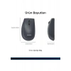 Philips SPK7627 Kablosuz Bluetooth Dual Mod 1600DPI 6 Tuşlu Sessiz Optik Mouse Gri