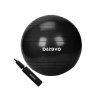 Pilates Topu 55 Cm, Siyah, Pompalı