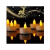 Pilli LED Tealight Mum, Sıcak Sarı Renk, Dekoratif Kullanım