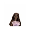 Pırıltılı Barbie - Pembe Pullu Elbise Siyahi