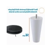 Plastik Mobilya Ayakları - 14 cm, Beyaz Renk, 4 ADET