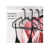 Plastik Slim Askı, Elbise Askısı, Siyah Askı (Standart, Adet, 20)