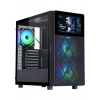 PowerBoost PB-P4367BB USB 3.0, ATX LCD Mesh Panel, ARGB Fan, Siyah Kasa (PSU Yok) (JBST-PBP4367BB)