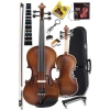 Profesyonel Ahşap Mat Keman 4/4 Tam Boy Seti