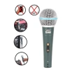 Profesyonel Dinamik EL Mikrofon, Çift Kablo ve Sünger Çanta İle
