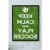 (pster11644) Keep Calm And Play Futbol Çerçeveli Tablo (21x30cm)