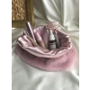 Pudra Pembe Peluş Makyaj Çantası