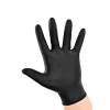 Pudrasız Siyah Nitril Eldiven, Kalın ve Dayanıklı 100 Adet Paket, Konforlu Kullanım İçin İdeal