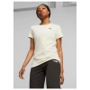 Puma Better Essentials Kadın Ekru Yuvarlak Yaka Tişört