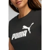Puma ESS Logo Tee Siyah Kadın Kısa Kol T-Shirt