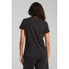 Puma ESS SCRIPT Tee Siyah Kadın Kısa Kol T-Shirt