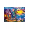 Puzzle 1000 Evening Sunset Cabin
