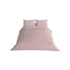 Queen Size Pembe Saten Nevresim Seti