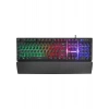 Rampage KB-RX77 Runner Siyah USB Rainbow Aydınlatmalı Ingilizce Klavye Düzeni Us Layout Bilek Destekli Gaming Klavye