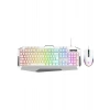 Rampage Km-34 Glare Beyaz USB Rgb Aydınlatmalı Q 12800 Dpı Mouse Gaming Oyuncu Klavye Set