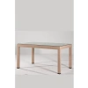Rattan Görünümlü Camlı Masa, Bahçe Kullanımı İçin