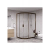 Raumark Bronze Solis 6mm Şeffaf Cam Asimetrik Oval Duşakabin