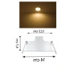 Recessed LED Ampul, 125 mm, 30K Renk Sıcaklığı ile Aydınlatma