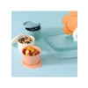 Renkli 120 ml Buzdolabı Saklama Kabı Seti, 3lü Paket