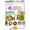 Renkli Hayvan Temalı Eğitici Puzzle Seti (9x2 Parça, 1+)