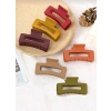 Renkli Kadın Mandal Toka, 6 Adet, Büyük Boy, 9 cm