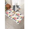 Renkli Kediler Temalı Kapı Paspası - Modern ve Eğlenceli Dış Mekan Ürünü