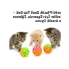 Renkli Zilli Kedi Oyuncak Topu - 4lü Set