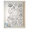 Resimli Tuval Boyama Seti, 25x35 cm, 6 Renk Akrilik Boya ile Eğlenceli