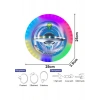 Rgb LED Işıklı Şarjlı Karanlıkta Parlayan Uçan Disk Frizbi