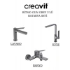 Ritmo Metalik Gri Batarya Seti 3’lü Banyo-Lavabo-Evye