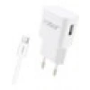 Robor R615 Micro USB Şarj Seti - Kompakt ve Dayanıklı, Tak ve Çalıştır- Beyaz