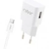 Robor R615 Micro USB Şarj Seti - Kompakt ve Dayanıklı, Tak ve Çalıştır- Beyaz