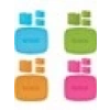 Rode Colors Set 1 (Mavi-Yeşil-Turuncu-Pembe)