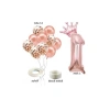 Rose Gold Rakam Folyo Balon ve Konfetili Balon Seti