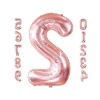 Rose Gold Renkli 34 inç Folyo Rakam Balon Seti, 2 Adet