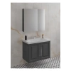 Royal 65 cm Banyo Dolabı Takımı Antrasit Gri