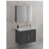Royal 65 cm Banyo Dolabı Takımı Antrasit Gri