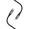 S-Link Armor Cc-0100 100W 1.2 Metre Type-C To Type-C Pd Örgülü Metal Başlıklı Siyah Hızlı Şarj Kablosu